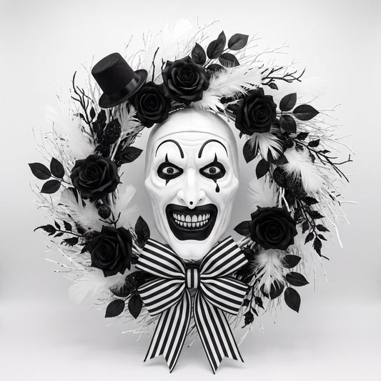 Art The Clown Horror Wreath