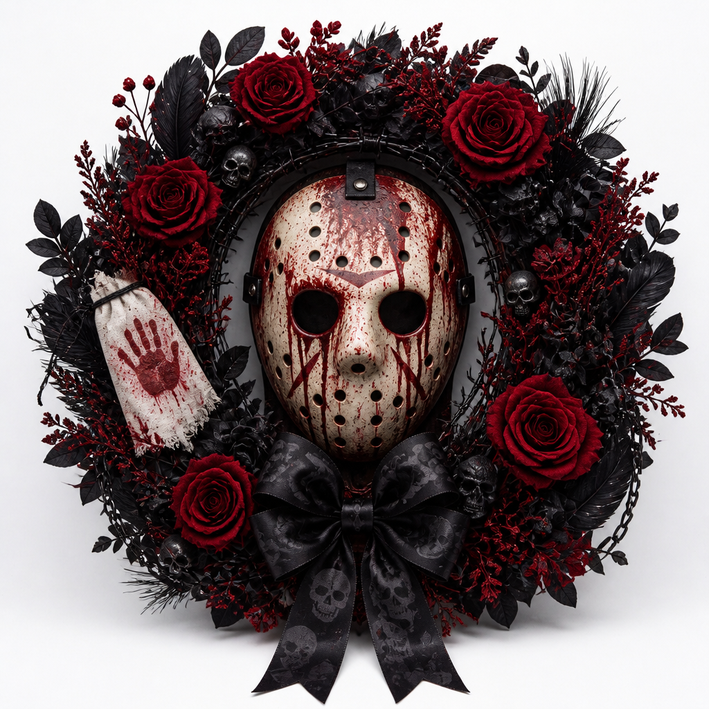 Jason Horror Wreath